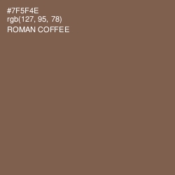 #7F5F4E - Roman Coffee Color Image